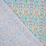 Batista Algodón Estampada Gotas Turquesa - Ribes y Casals