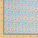 Batista Algodón Estampada Gotas Turquesa - Ribes y Casals