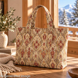 Loneta Efecto Lino Ikat Oriental Topo - Ribes y Casals