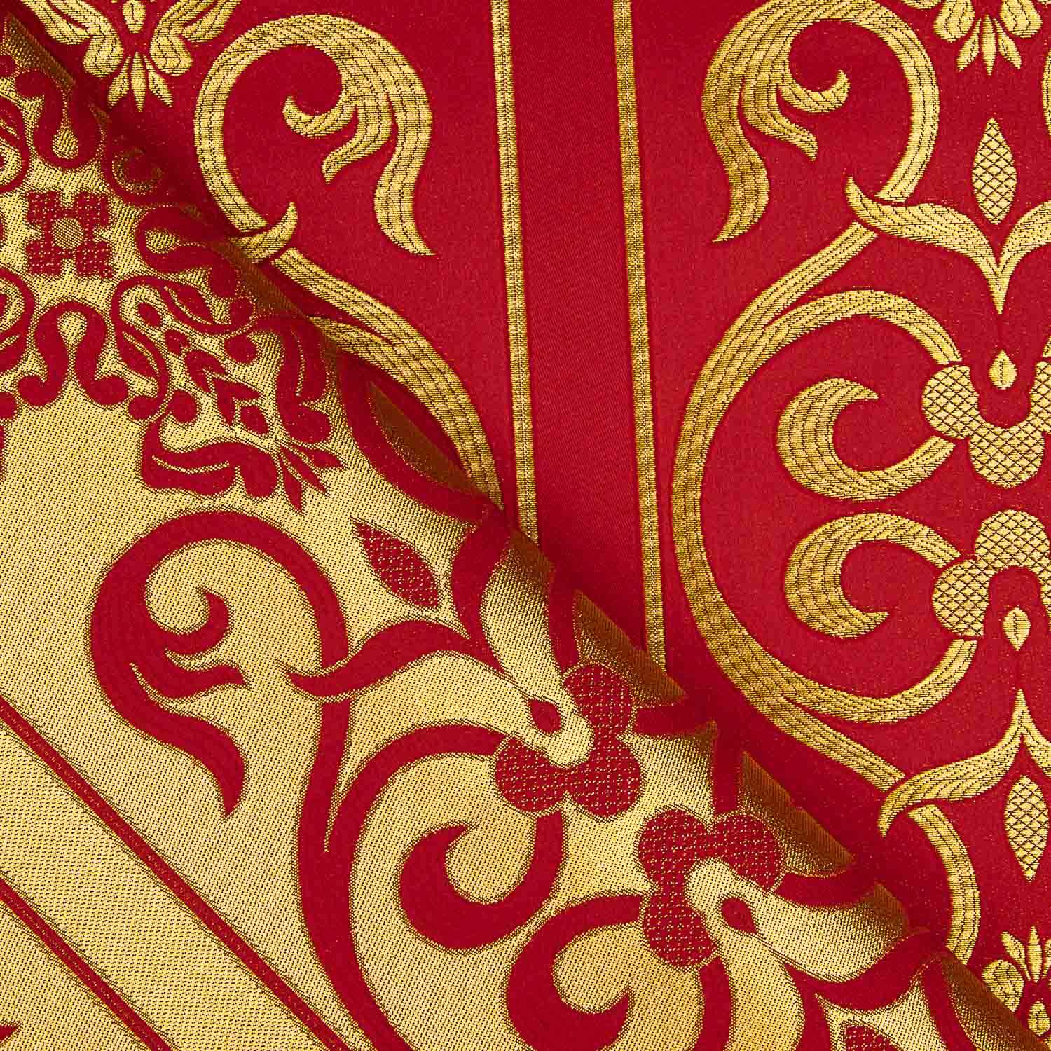 Brocado Barroco Rojo Oro - Ribes y Casals