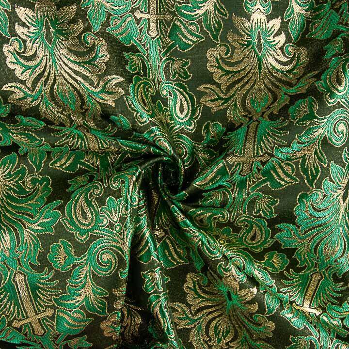 Brocado Versailles Verde y Oro - Ribes y Casals