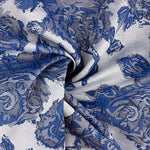 Brocado Royal Bloom Azul Zafiro - Ribes y Casals