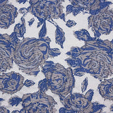 Brocado Royal Bloom Azul Zafiro - Ribes y Casals