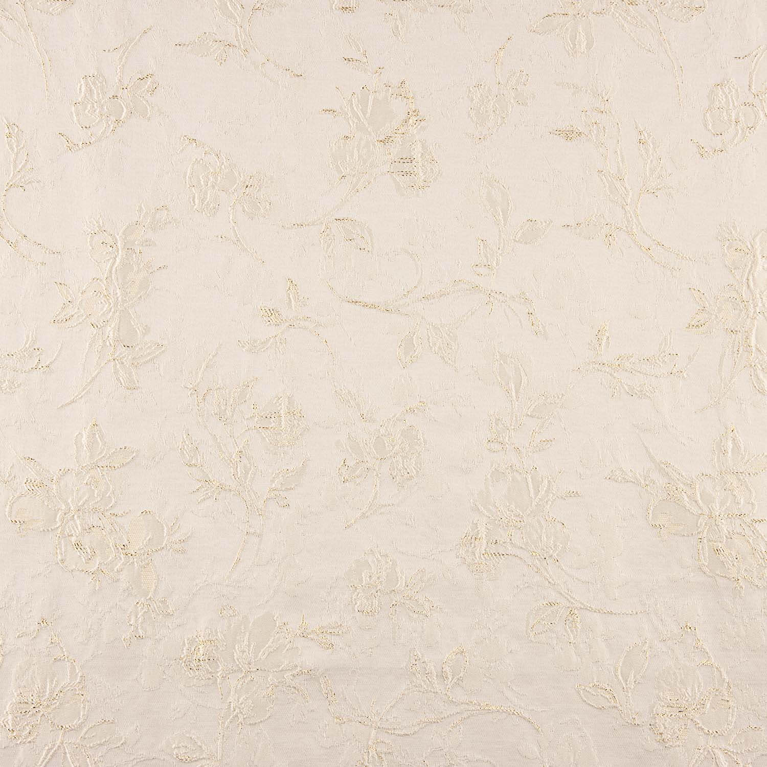 Brocado Floral Clásico Marfil Oro - Ribes y Casals