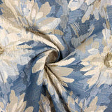 Brocado Floral Margaritas Azul y Dorado - Ribes y Casals