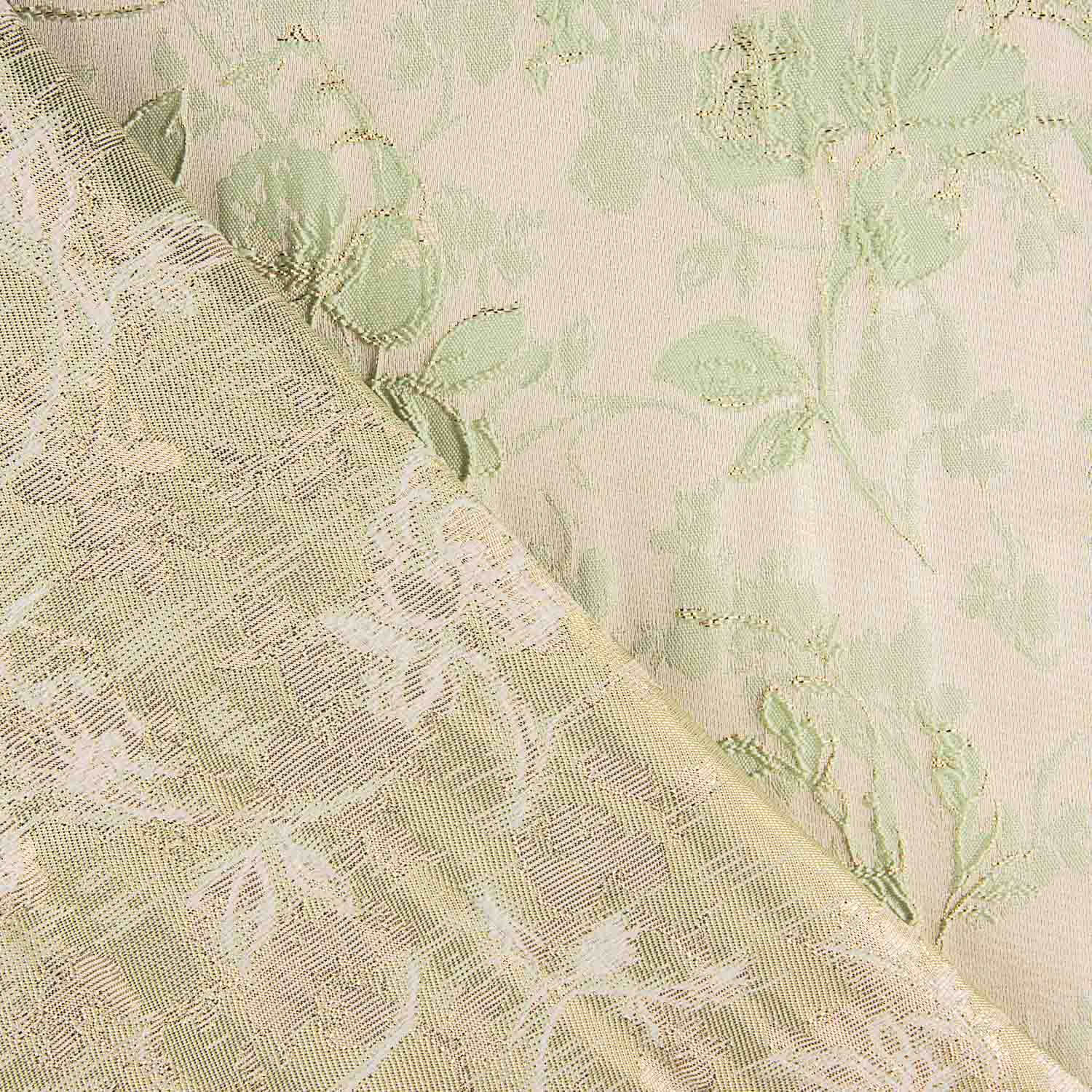 Brocado Floral Verde Agua - Ribes y Casals