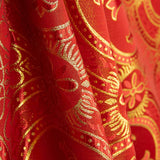 Brocado Litúrgico Cruz Medallón Rojo y Oro - Ribes y Casals