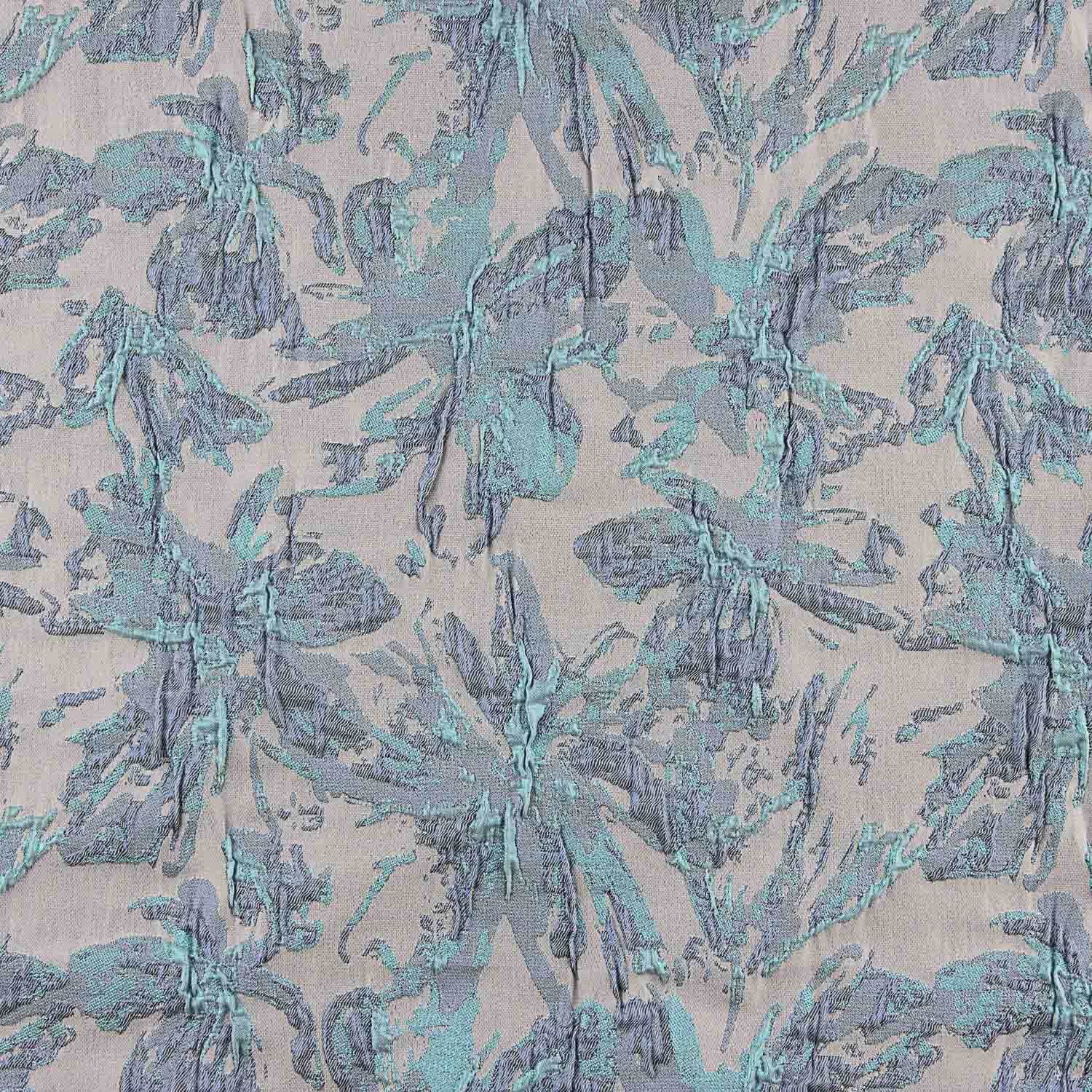 Brocado Hojas Malva Aguamarina - Ribes y Casals