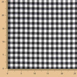 Cuadros Vichy Basic Negro Grande 8 mm - Ribes y Casals