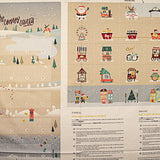 Panel Algodón Calendario de Adviento Infantil Aventura de Papá Noel – DIY - Ribes y Casals