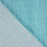 Doble Gasa Chambray Azul Turquesa - Ribes y Casals
