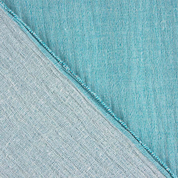 Doble Gasa Chambray Azul Turquesa - Ribes y Casals