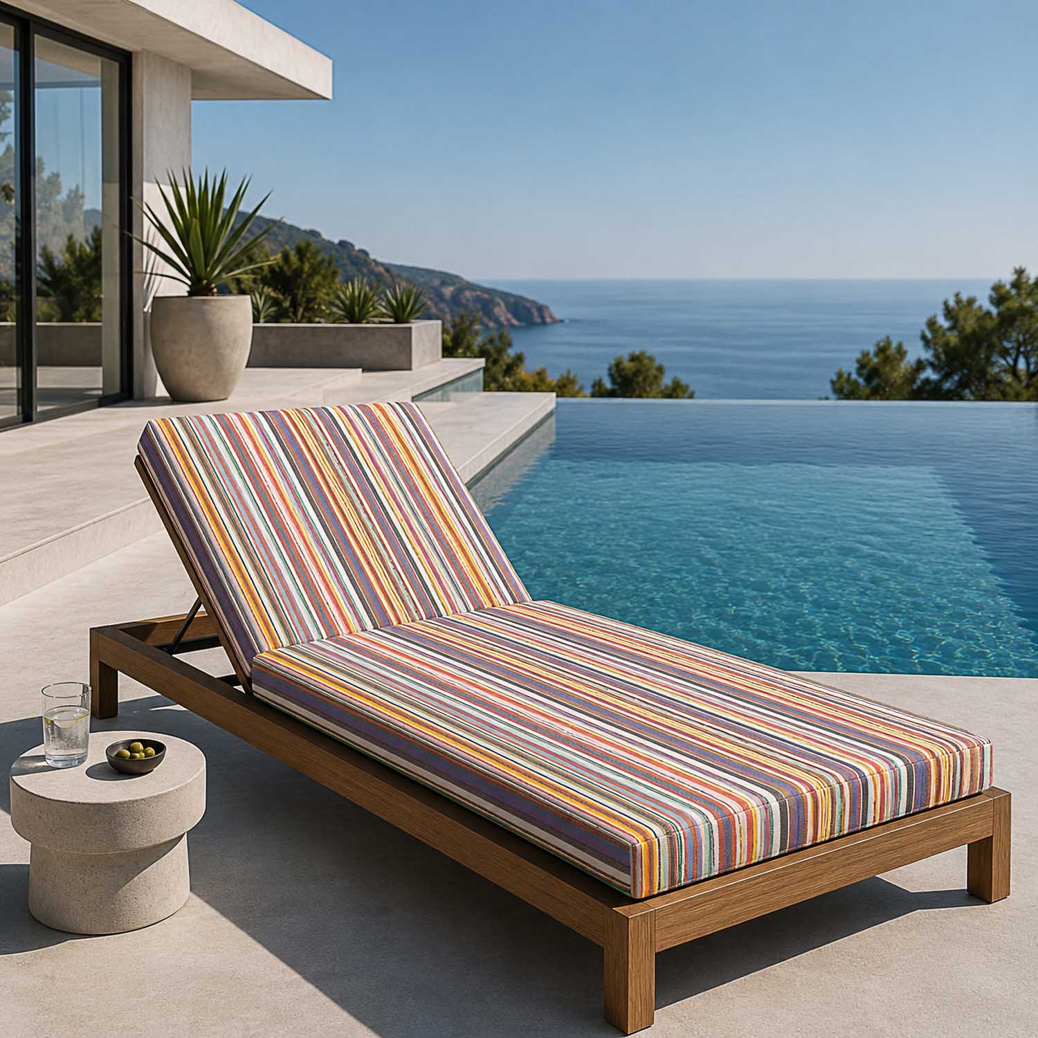Lona Exterior Teflón Rayas Multicolor 320 cm - Ribes y Casals