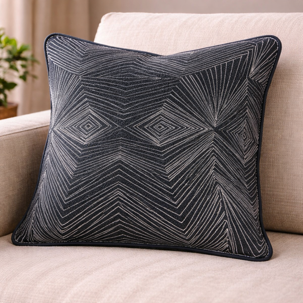 Lino y Yute Estampado Geométrico Sacred - Ribes y Casals