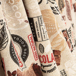 Loneta Estampada Chocolate y Cacao Vintage - Ribes y Casals