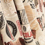 Loneta Estampada Chocolate y Cacao Vintage - Ribes y Casals