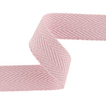 Cinta de Espiga Algodón 30 mm Rosa Suave - Ribes y Casals