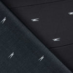Raso Viscosa Estampado Minimal Negro - Ribes y Casals