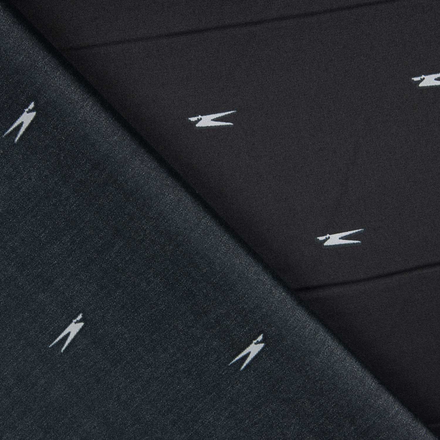 Raso Viscosa Estampado Minimal Negro - Ribes y Casals