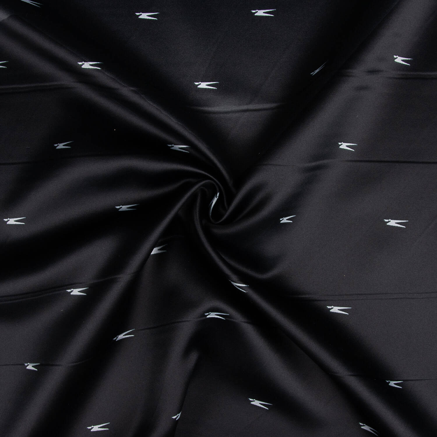 Raso Viscosa Estampado Minimal Negro - Ribes y Casals