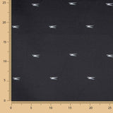 Raso Viscosa Estampado Minimal Negro - Ribes y Casals