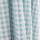 Seersucker Cuadros Turquesa - Ribes y Casals