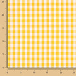 Cuadros Vichy Basic Amarillo Grande 8 mm - Ribes y Casals
