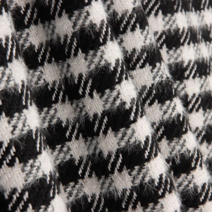 Tweed de Lana Oxford Blanco y Negro - Ribes y Casals