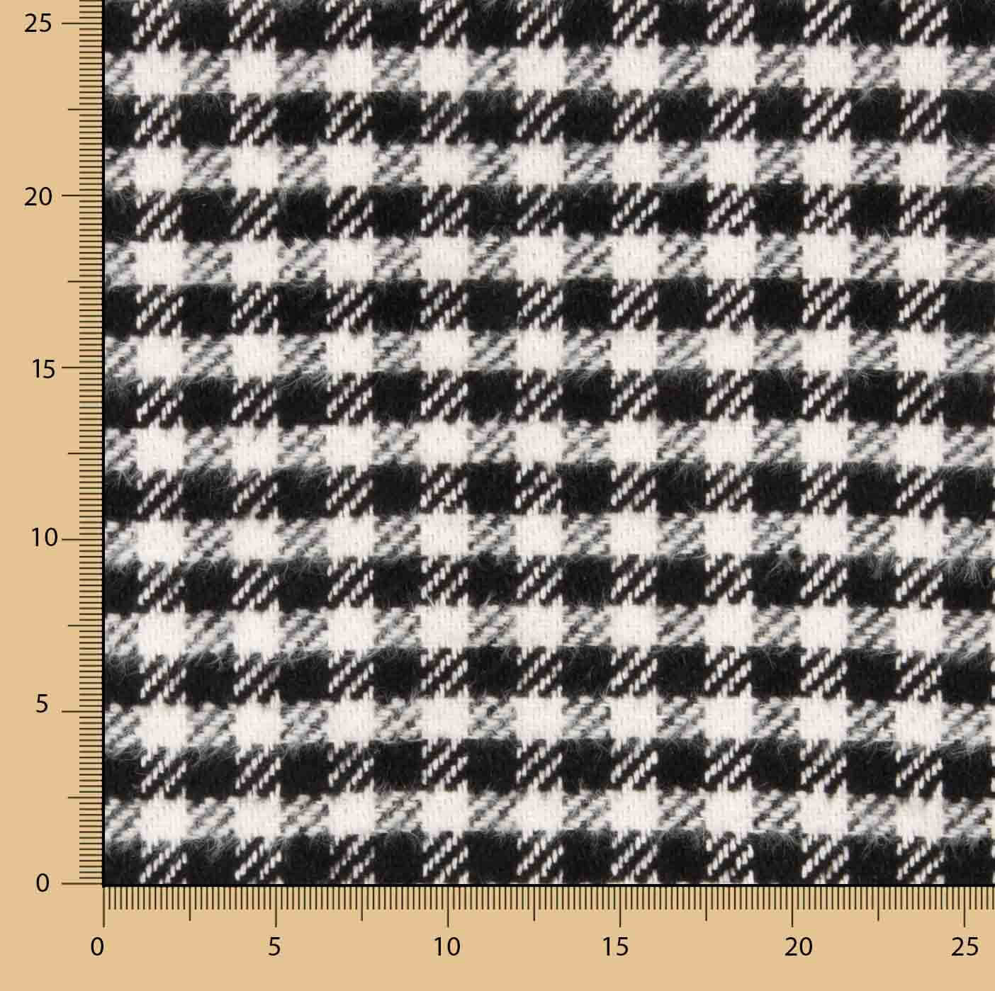 Tweed de Lana Oxford Blanco y Negro - Ribes y Casals