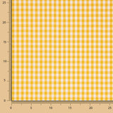 Cuadros Vichy Basic Amarillo Mediano 6 mm - Ribes y Casals