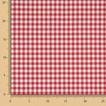 Cuadros Vichy Basic Rojo Mediano 6 mm - Ribes y Casals
