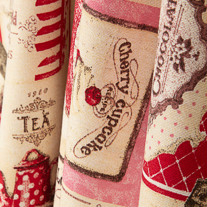 Loneta Estampada Cupcakes y Macarons París Vintage - Ribes y Casals