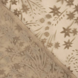Devoré Floral Tonos Beige sobre Gasa - Ribes y Casals