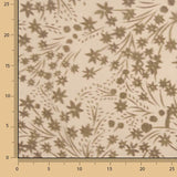 Devoré Floral Tonos Beige sobre Gasa - Ribes y Casals