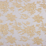 Devoré Floral Beige sobre Gasa Gris Azulada - Ribes y Casals