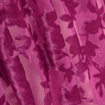 Devoré Floral Fucsia sobre Gasa - Ribes y Casals