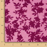 Devoré Floral Fucsia sobre Gasa - Ribes y Casals