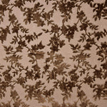 Devoré Floral Tonos Marrones sobre Gasa - Ribes y Casals