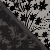 Devoré Floral Negro sobre Gasa - Ribes y Casals