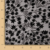 Devoré Floral Negro sobre Gasa - Ribes y Casals