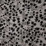 Devoré Floral Negro sobre Gasa - Ribes y Casals