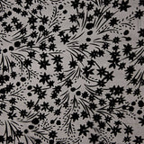 Devoré Floral Negro sobre Gasa - Ribes y Casals
