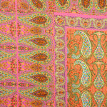 Retal Crepé Viscosa Estampada Paisley Boho Fucsia - Varias medidas x ancho de 140 cm - Ribes y Casals