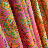 Retal Crepé Viscosa Estampada Paisley Boho Fucsia - Varias medidas x ancho de 140 cm - Ribes y Casals