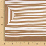 Satén Poliéster Estampado Café Latte - Ribes y Casals