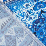 Viscosa Estampada Patchwork Azul - Ribes y Casals