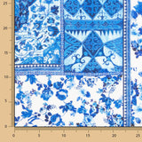 Viscosa Estampada Patchwork Azul - Ribes y Casals