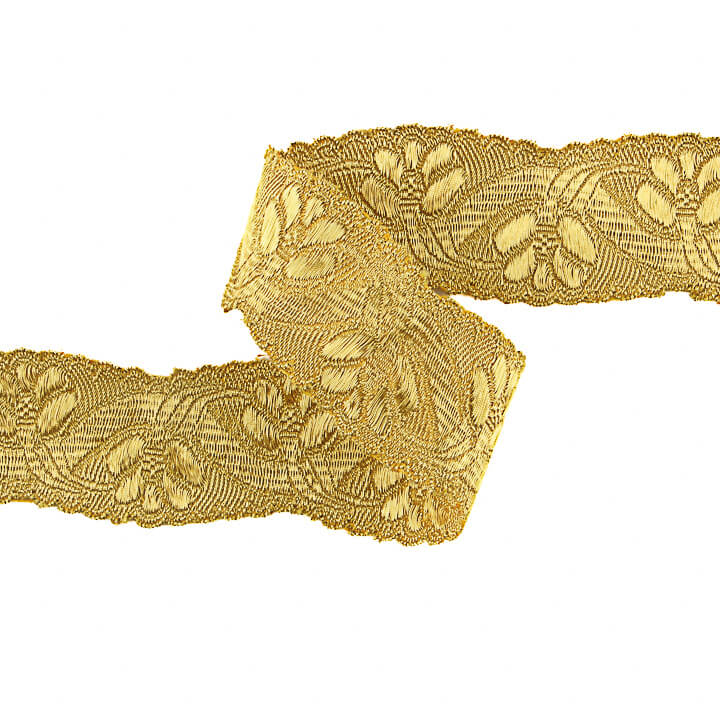 Galón Metalizado Dorado Ref.95001 – Ancho 40 mm - Ribes y Casals