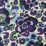 Gasa Poliéster Estampada Acuarela Violeta - Ribes y Casals