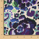 Gasa Poliéster Estampada Acuarela Violeta - Ribes y Casals